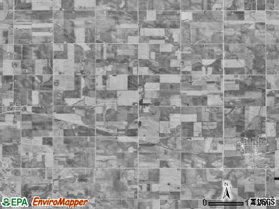 West Point township, Iowa satellite photo by USGS