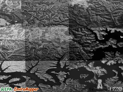 Garfield township, Arkansas satellite photo by USGS