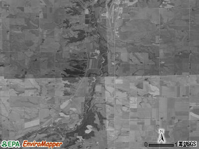 Pilot township, Iowa satellite photo by USGS
