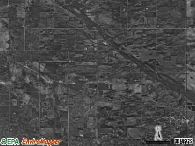 Blaine township, Iowa satellite photo by USGS