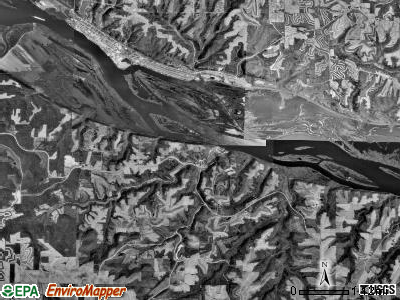 Buena Vista township, Iowa satellite photo by USGS
