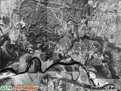 Ruddell township, Arkansas satellite photo by USGS