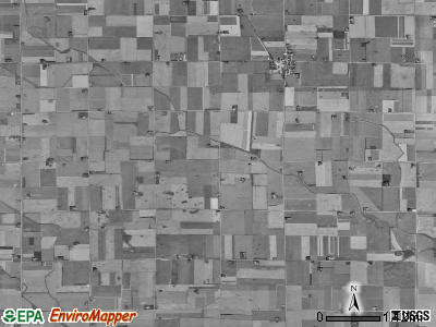 Bellville township, Iowa satellite photo by USGS