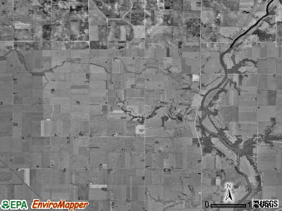 Deer Creek township, Iowa satellite photo by USGS