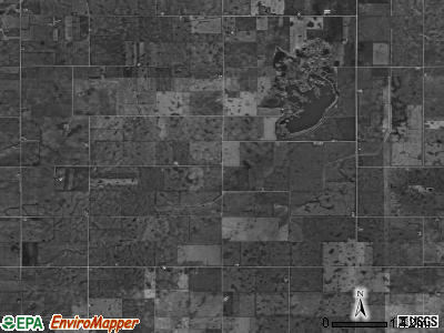 Wall Lake township, Iowa satellite photo by USGS