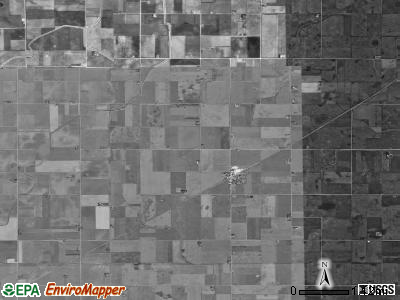 Newark township, Iowa satellite photo by USGS