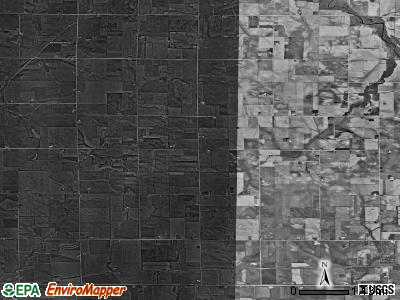 Barclay township, Iowa satellite photo by USGS