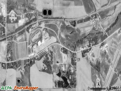 Dubuque township, Iowa satellite photo by USGS