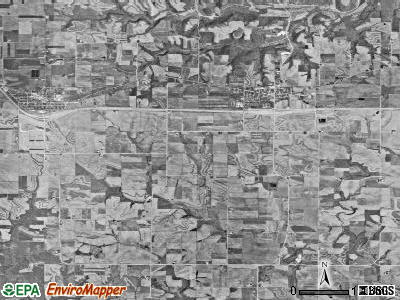 Taylor township, Iowa satellite photo by USGS