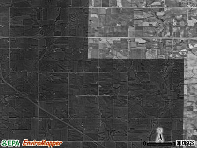 Fox township, Iowa satellite photo by USGS