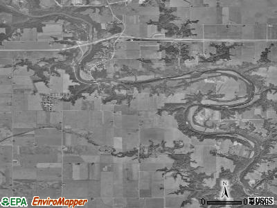 Otho township, Iowa satellite photo by USGS