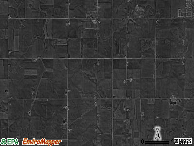 Orange township, Iowa satellite photo by USGS