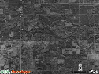 Clear Lake township, Iowa satellite photo by USGS