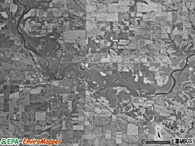 Taylor township, Iowa satellite photo by USGS