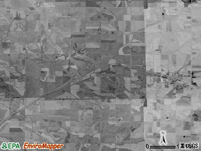 West Side township, Iowa satellite photo by USGS