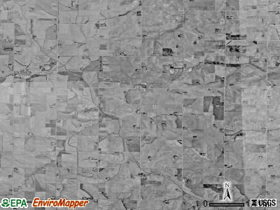 Roselle township, Iowa satellite photo by USGS