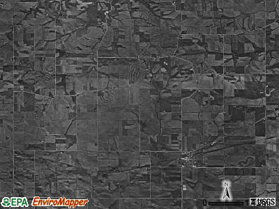Sharon township, Iowa satellite photo by USGS