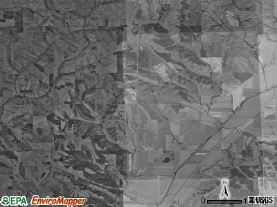 Boyer township, Iowa satellite photo by USGS