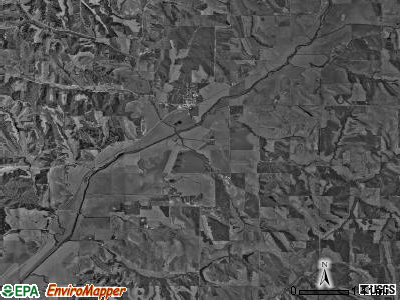 Spring Valley township, Iowa satellite photo by USGS