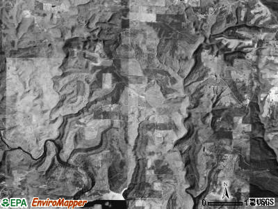 Poff township, Arkansas satellite photo by USGS