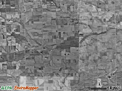 Florence township, Iowa satellite photo by USGS