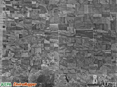 Leroy township, Iowa satellite photo by USGS
