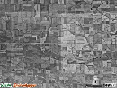 St. Clair township, Iowa satellite photo by USGS