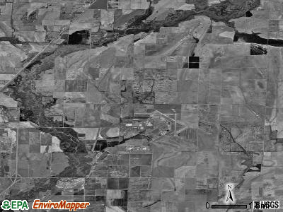Village township, Arkansas satellite photo by USGS