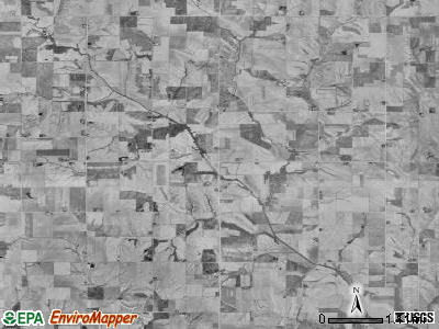 Malaka township, Iowa satellite photo by USGS