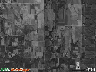 Linn township, Iowa satellite photo by USGS