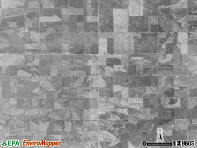 Melville township, Iowa satellite photo by USGS