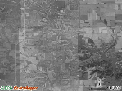 Victory township, Iowa satellite photo by USGS