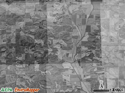 Hamlin township, Iowa satellite photo by USGS