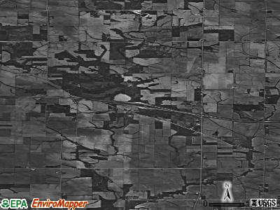 Sugar Creek township, Iowa satellite photo by USGS