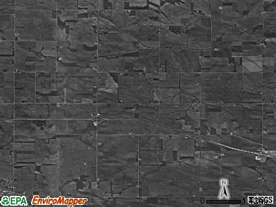 Cleona township, Iowa satellite photo by USGS