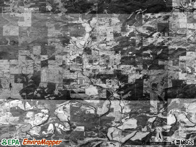 South Fork township, Arkansas satellite photo by USGS