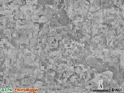 Fairview township, Iowa satellite photo by USGS