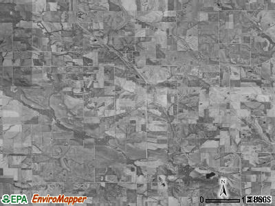 Sugar Creek township, Iowa satellite photo by USGS