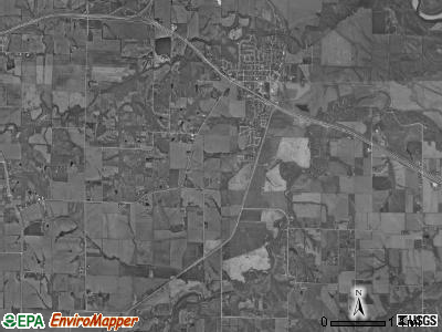 Allen township, Iowa satellite photo by USGS