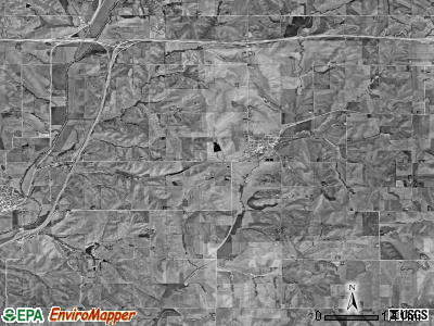Minden township, Iowa satellite photo by USGS
