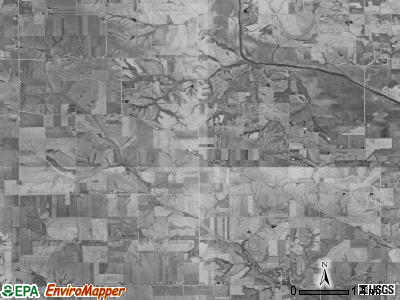 Black Oak township, Iowa satellite photo by USGS