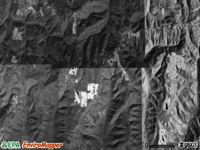 Low Gap township, Arkansas satellite photo by USGS