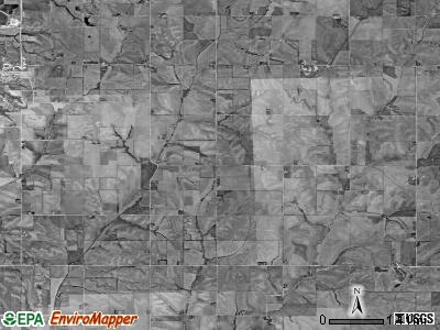 Belmont township, Iowa satellite photo by USGS