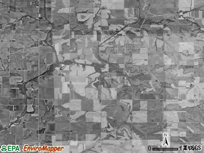 Cass township, Iowa satellite photo by USGS