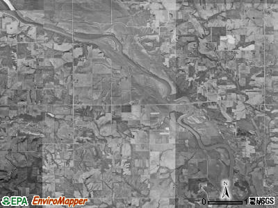 East Des Moines township, Iowa satellite photo by USGS