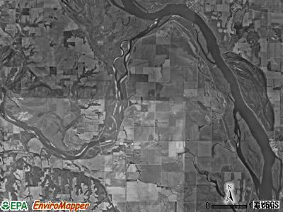 Eliot township, Iowa satellite photo by USGS