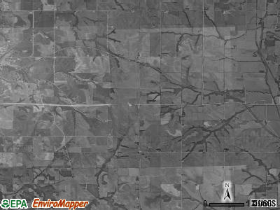 Center township, Iowa satellite photo by USGS