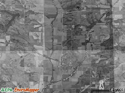 East township, Iowa satellite photo by USGS