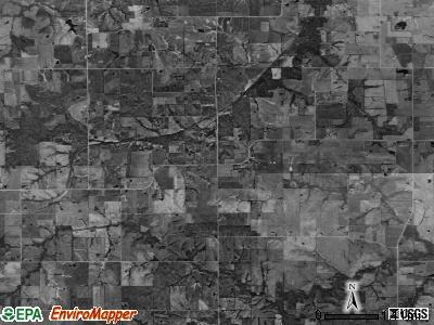 Warren township, Iowa satellite photo by USGS