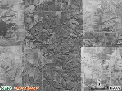 Doyle township, Iowa satellite photo by USGS